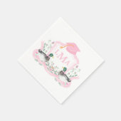 Mallard Duck Monogram Afstuderen Crest Servet (Hoek)