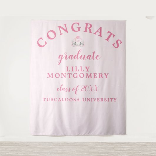 Mallard Duck Monogram Afstuderen Foto Achtergrond Wandkleed (Voorkant)