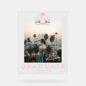 Mallard Duck Monogram Afstuderen Foto Acryl Bord (Voorkant)