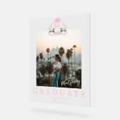 Mallard Duck Monogram Afstuderen Foto Acryl Bord (Hoek)