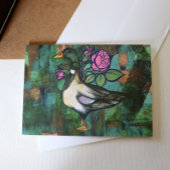 Mallard Duck Natuur Lovers Ducks Artwork Pink Kaart