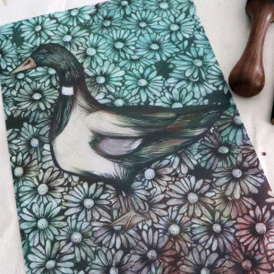 Mallard Duck Natuur Lovers Flower Art Floral Daisy Tissuepapier