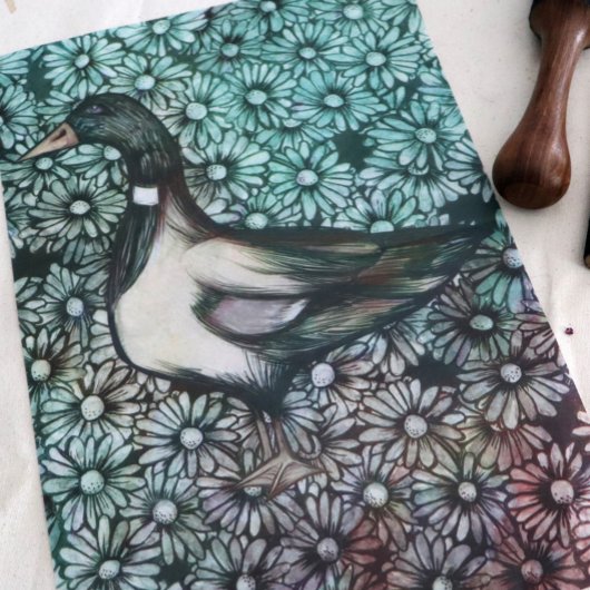 Mallard Duck Natuur Lovers Flower Art Floral Daisy Tissuepapier