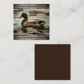 Mallard Duck Notitiekaartje (Voorkant / Achterkant)