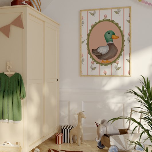  Mallard Duck Nursery Wall Art Poster