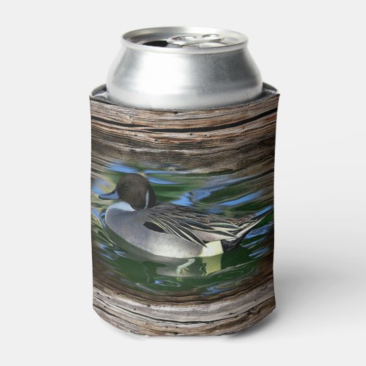 Mallard Duck op de Koelbox van het meer Blikjeskoeler (Blikje Voorkant)