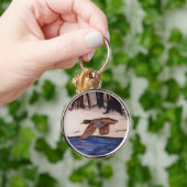 Mallard Duck op een missie Sleutelhanger (Hand)