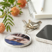 Mallard Duck op een missie Sleutelhanger (Zijkant)