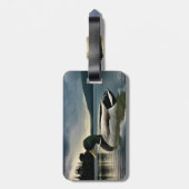 Mallard Duck op het meer Bagagelabel (Achterkant verticaal)