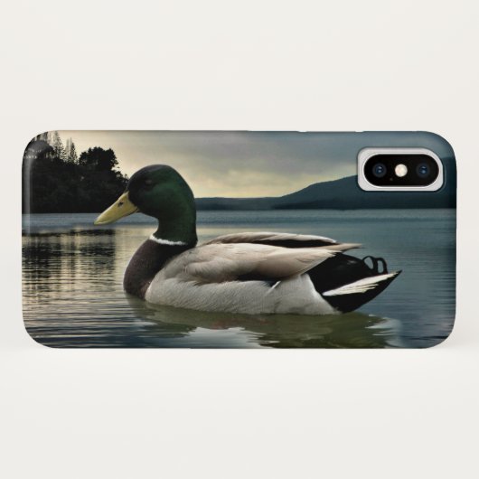 Mallard Duck op het meer Case-Mate iPhone Case (Achterkant (horizontaal))