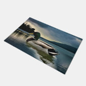 Mallard Duck op het meer Deurmat (Schuin)