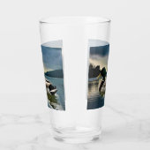 Mallard Duck op het meer Glas (Rechts)