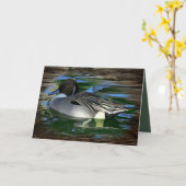 Mallard Duck op het meer Kaart (Gele Bloem)