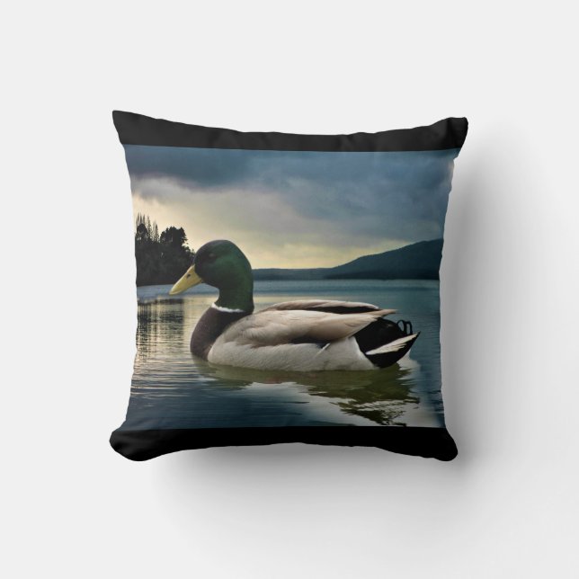 Mallard Duck op het meer Kussen (Voorkant)