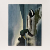 Mallard Duck op het meer Legpuzzel (Verticaal)