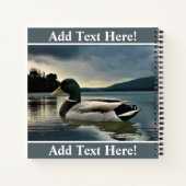 Mallard Duck op het meer Notitieboek (Achterkant)