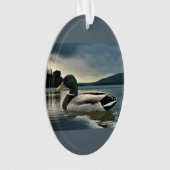 Mallard Duck op het meer Ornament (voorkant)