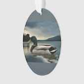 Mallard Duck op het meer Ornament (voorkant)