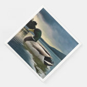 Mallard Duck op het meer Servet (Hoek)