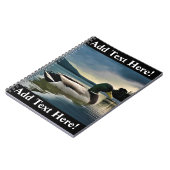 Mallard Duck op het Notitieboek van het meer (Linkerzijde)