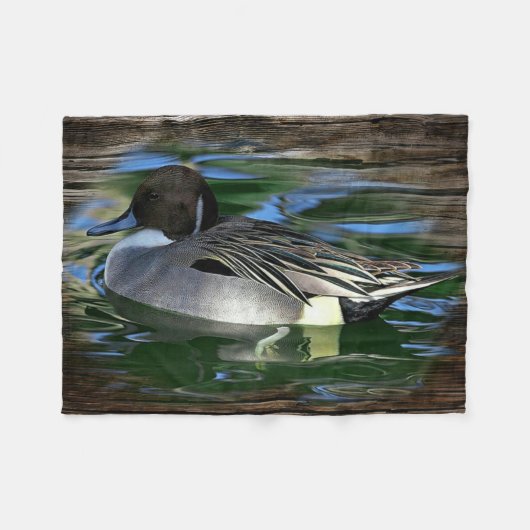 Mallard Duck op Lake Fleece Deken (Voorkant (Horizontaal))