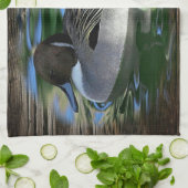 Mallard Duck op Lake Theedoek (Gevouwen)