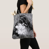 Mallard Duck Photo Black and White Lake Bird Tote Bag (Dichtbij)