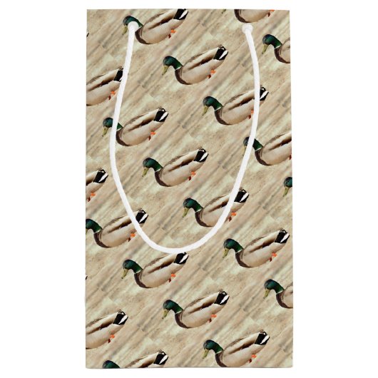 Mallard Duck Photo Klein Cadeauzakje (Achterkant)