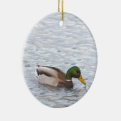 Mallard Duck Photo Ornament  (Rechts)