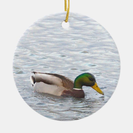 Mallard Duck Photo Ornament  (Voorkant)