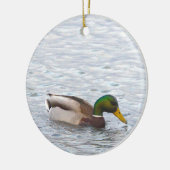 Mallard Duck Photo Ornament  (Links)