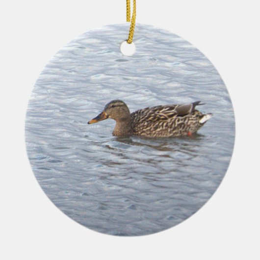 Mallard Duck Photo Ornament  (Voorkant)