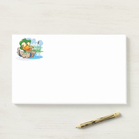 Mallard Duck Post-it® Notes (Op bureau)