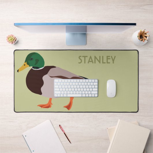 Mallard Duck Realistic Illustralized Personalized Bureaumat (Kantoor 1)