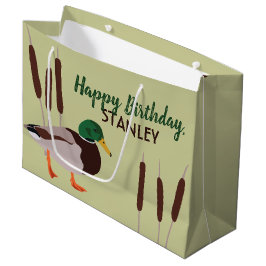 Mallard Duck Realistic Illustralized Personalized Groot Cadeauzakje