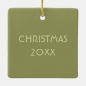 Mallard Duck Realistic Illustralized Personalized Keramisch Ornament (Achterkant)