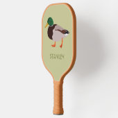 Mallard Duck Realistic Illustralized Personalized Pickleball Paddle (Links)