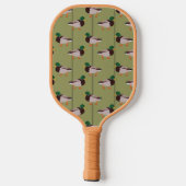 Mallard Duck Realistic Illustralized Personalized Pickleball Paddle (Achterkant)