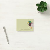 Mallard Duck Realistic Illustralized Personalized Post-it® Notes (Kantoor)