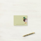 Mallard Duck Realistic Illustralized Personalized Post-it® Notes (Op bureau)