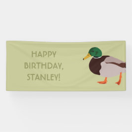 Mallard Duck Realistic Illustralized Personalized Spandoek