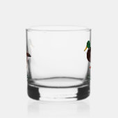 Mallard Duck Realistic Illustralized Personalized Whisky Glas (Rechts)