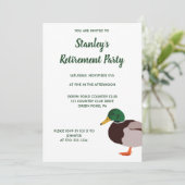 Mallard Duck Realistic Illustration Custom Kaart (Staand voorkant)