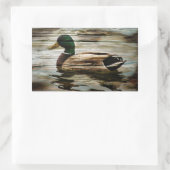 Mallard Duck Rechthoekige Sticker (Tas)