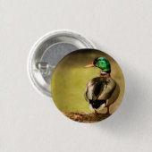 Mallard Duck Ronde Button 3,2 Cm (Voorkant /achterkant)