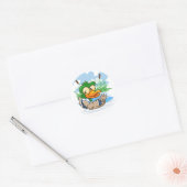 Mallard Duck Ronde Sticker (Envelop)