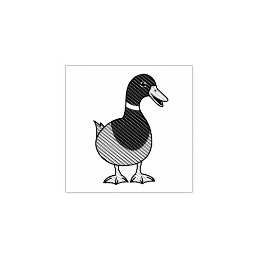 Mallard Duck Rubberstempel (Afrduk)