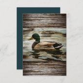 Mallard Duck Save The Date (Voorkant / Achterkant)