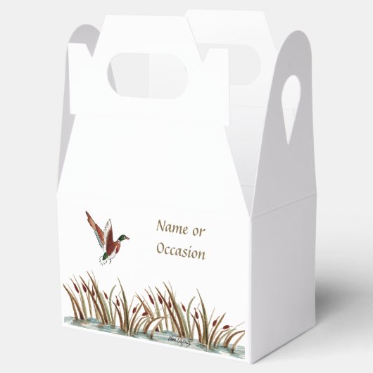 Mallard Duck Scene Favor Box Bedankdoosjes (Geopend)