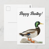 Mallard Duck Schilderen voor Jagers en Outdoorsmen Briefkaart (Voorkant / Achterkant)